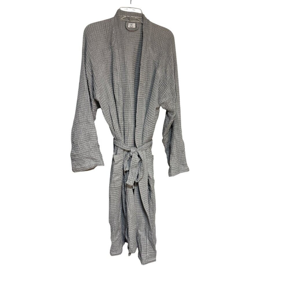 Parachute Unisex Waffle Robe Grey‎ Bathrobe 100% Turkish Cotton Size XL